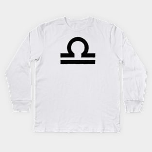 LIBRA SYMBOL IN OIL Kids Long Sleeve T-Shirt